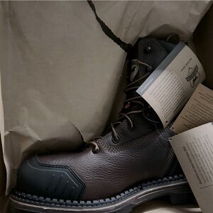 EDGERTON XD
MEN'S 8-INCH WATERPROOF LEATHER PUNCTURE RESISTANT SAFETY TOE BOOT